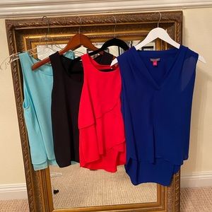 BUNDLE 4 tank top blouses!!